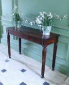 A 19th Century mahogany side table in the Gillows manner,