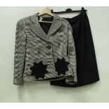 A Valentino Boutique 1980s houndstooth jacket, size 12,