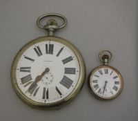 A 19th Century pocket watch of large proportions,