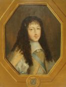 17TH CENTURY FRENCH SCHOOL "Philippe Duc of Orleans brother of Louis XIV", a portrait study,