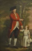 HUGH DOUGLAS HAMILTON (1740-1808) "John Russell, 4th Duke of Bedford (1710-71) with his grandson,