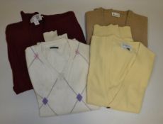 A collection of gents' trousers and jumpers, shirts etc, to include Turnbull & Asser, Harrods,