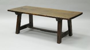 A 19th Century Spanish walnut low table,