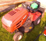 An MTDJ136 ride on lawnmower,