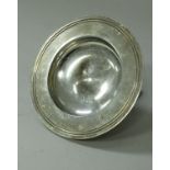 A mid 20th Century pin dish of alms form (by Asprey & Co.