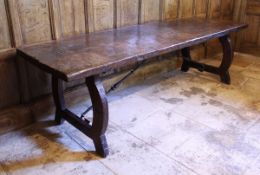 An 18th Century Spanish walnut dining table,