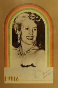 A framed and glazed collage poster "Evita First Royal Charity Premiere Wednesday 14th June 1978",