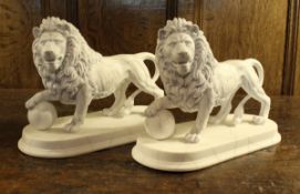 A pair of Royal Doulton "The Lion's Mound" (HN5747), 200 year limited Commemorative edition No'd.