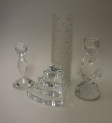 A Swarovski Crystal Society Toh vase - "The Five Steps to Heaven" of cylindrical form set with