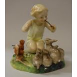 A Royal Worcester figure group modelled by F.G.