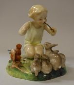 A Royal Worcester figure group modelled by F.G.