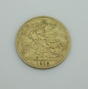 A George V half sovereign dated 1912