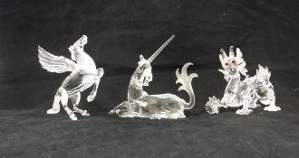 A Swarovski Crystal Society Fabulous Creatures unicorn,