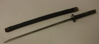 A Japanese katana WWII (believed to have been NCO commissioned in the field),