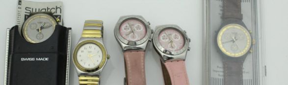 A collection of various ladies wristwatches to include vintage Swatch watches (13)