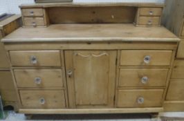 A Victorian north country pine dresser