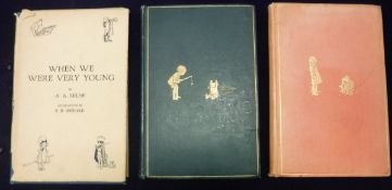 A A MILNE "Winnie the Pooh" with decorations by Ernest H Sheppard, published Methuen & Co.
