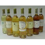 A collection of sixteen various bottles dessert / pudding wines including Chateau Raymond-Lafon