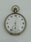 A George V 9 carat gold cased pocket watch,