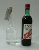 Russian Vodka, Caviar House, in decorative bottle with internal sturgeon decoration, 50 cl,