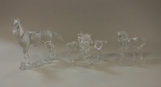 A Swarovski Crystal Society figure of a horse (3) (boxed)