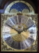 A modern mahogany-cased longcase clock, inscribed “Richard Broad, Bodmin,