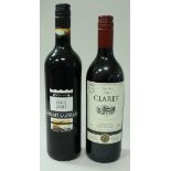 A collection of various red wines including Benoit Valérie Calvet Claret 2010 x 11 and Simarosa