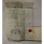 A Victorian passport for Francis Harrison dated 1853 signed on the 6th July 1853 by George William