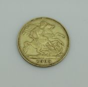 An Edward VII half sovereign dated 1903