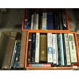 Six boxes of reference books with subject matters ranging from porcelain, silver,