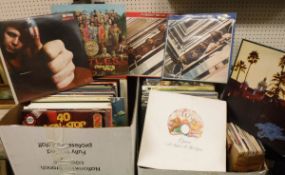 A collection of various LPs to include The Beatles "Sgt.
