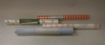 A collection of items to include various rolls of wallpaper, Nina Campbell, Laura Ashley etc,