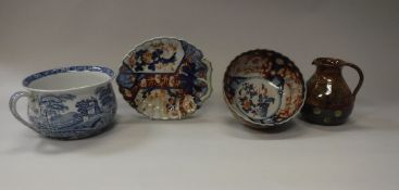 A collection of china comprising an Imari pattern bowl,