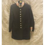 A Hippy Happy black wool coat of military style