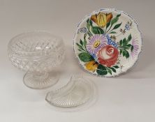 Eight cut glass salad dishes,