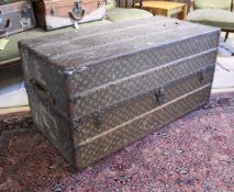 A Louis Vuitton cabin trunk with monogram print exterior,