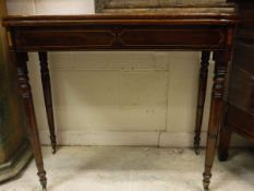 A 19th Century mahogany tea table,