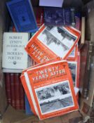 A box of various books and magazines to include ten volumes of "Pictorial Knowledge",