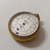 A Watkin Patent barometer with brass case,