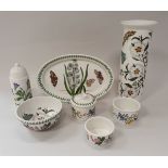 Nineteen pieces of various Portmeirion Botanic Garden wares including tall vase,