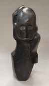 An African carved soapstone figure signed verso "Tinei Mashaya"