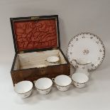 A box containing a Noritake part tea service,