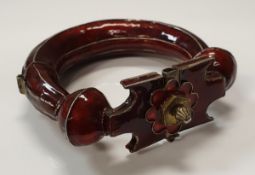 An enamelled armlet in the 19th Century Indian style