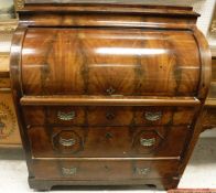 A 19th Century Continental mahogany bureau,