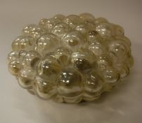 A 1950's bubble effect ceiling light in the style of Barovier & Toso,