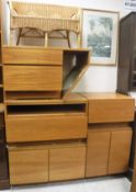 A collection of Tapley 33 teak cupboards,