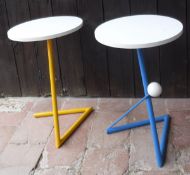 A painted occasional table,