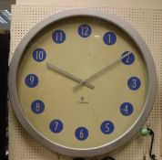 A Conran wall clock of large proportions battery operated (bought direct from Conran Shop)