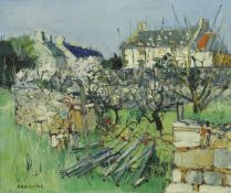 YOLANDE ARDISSONE "Brittany farmhouse", oil on canvas, signed lower left,