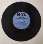 A Decca Group Advanced Test Recording of "Be My Baby" by The Ronettes, No'd.